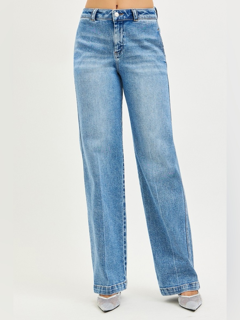 RISEN Slouchy Straight Jeans